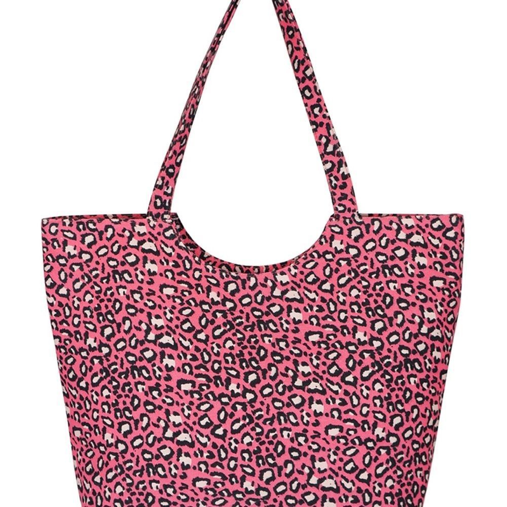 Pink Leopard Print Tote Bag - XL - NWT